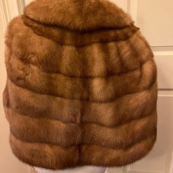 Vintage Elegant Fur Stole handmade, 50s? 60s? likely mink - Picture 5 of 7